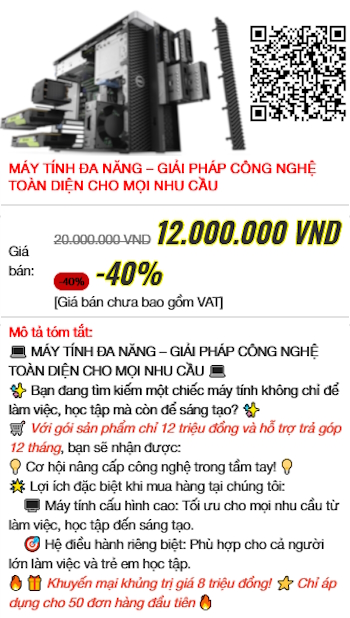 MÁY TÍNH ĐA NĂNG – GIẢI PHÁP CÔNG NGHỆ TOÀN DIỆN CHO MỌI NHU CẦU