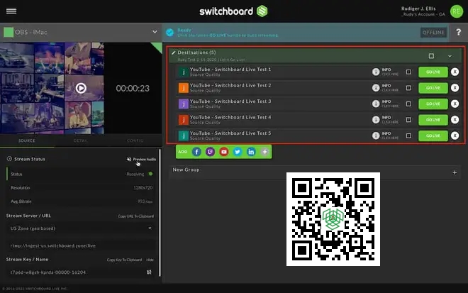 switchboard live streaming software