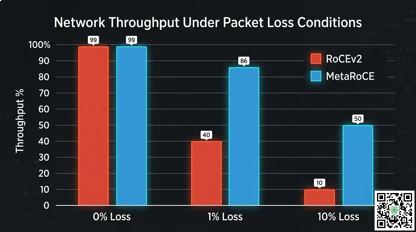 metaroce throughput packet loss benchmark